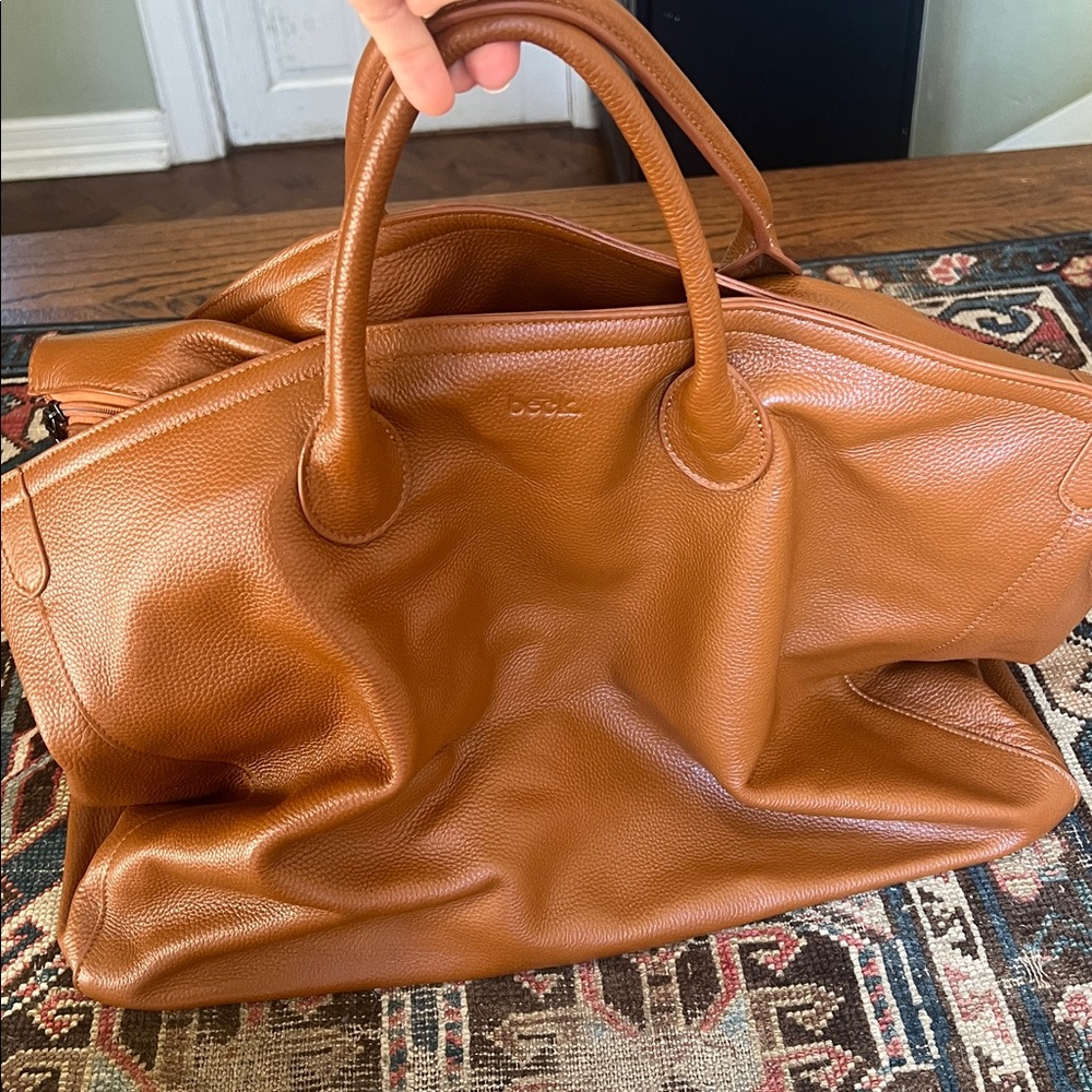 Luxurious Tan Leather Tote by BECK